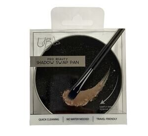 Urban Butterfly Pro Beauty Shadow Swap Pan Dry Makeup Brush Cleaner No Water New